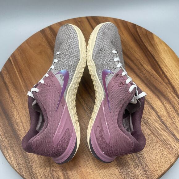 Nike Metcon 4 XD Shoes Womens 9 Gray Puple Running Comfort Workout Gym Lifting - Picture 6 of 8